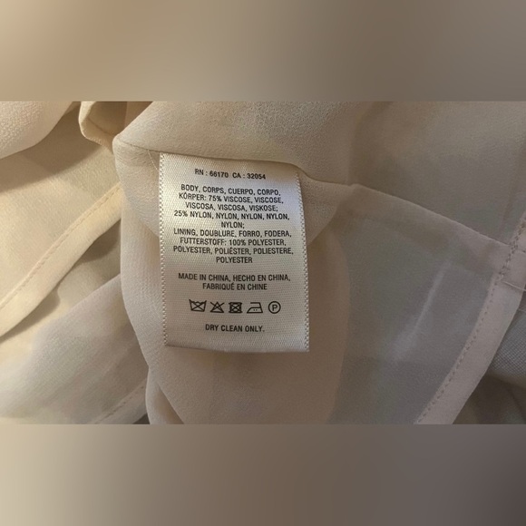 Anthropologie Floreat Champagne Crinkle Velvet Shift Tunic Style Dress Size S - Picture 7 of 9